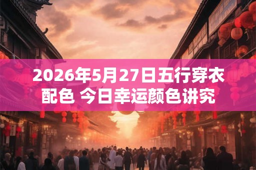 2026年5月27日五行穿衣配色 今日幸运颜色讲究
