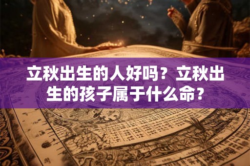 立秋出生的人好吗？立秋出生的孩子属于什么命？