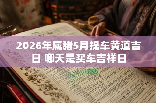 2026年属猪5月提车黄道吉日 哪天是买车吉祥日
