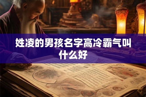 姓凌的男孩名字高冷霸气叫什么好