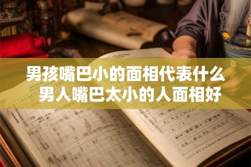 男孩嘴巴小的面相代表什么  男人嘴巴太小的人面相好不好