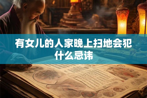 有女儿的人家晚上扫地会犯什么忌讳