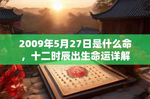 2009年5月27日是什么命，十二时辰出生命运详解