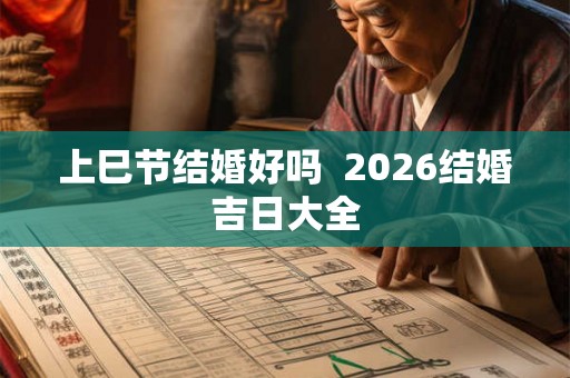 上巳节结婚好吗  2026结婚吉日大全