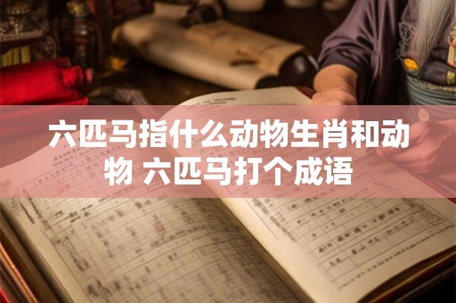 六匹马指什么动物生肖和动物 六匹马打个成语