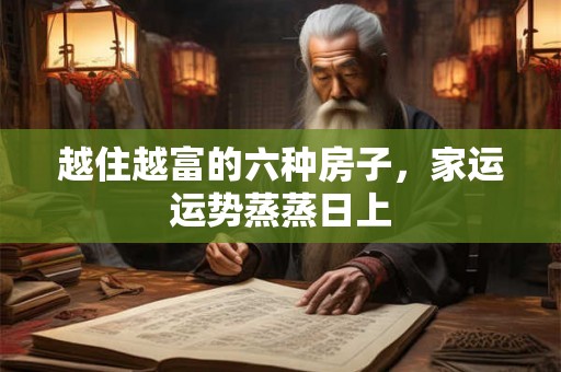 越住越富的六种房子，家运运势蒸蒸日上