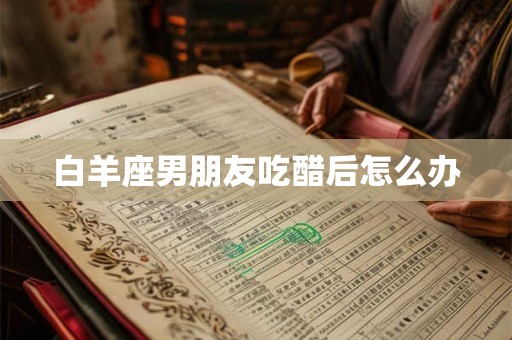 白羊座男朋友吃醋后怎么办 白羊座男朋友吃醋后怎么办