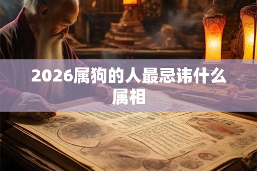 2026属狗的人最忌讳什么属相