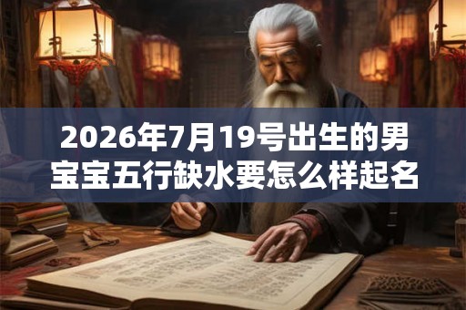 2026年7月19号出生的男宝宝五行缺水要怎么样起名字