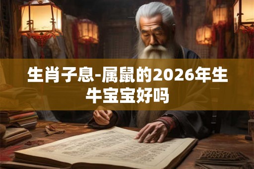 生肖子息-属鼠的2026年生牛宝宝好吗
