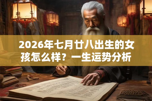 2026年七月廿八出生的女孩怎么样？一生运势分析