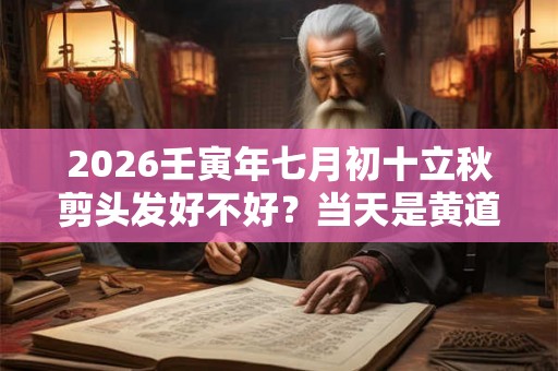 2026壬寅年七月初十立秋剪头发好不好？当天是黄道吉日吗？