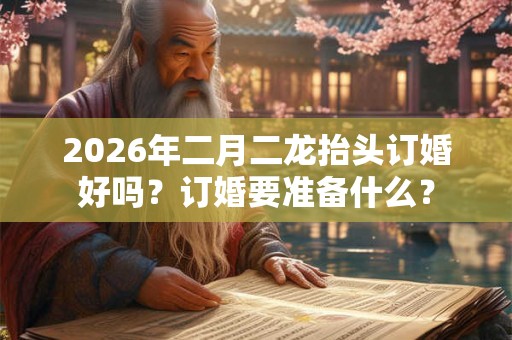 2026年二月二龙抬头订婚好吗?订婚要准备什么? 2026年二月二龙抬头订婚好吗?订婚要准备什么?