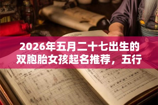 2026年五月二十七出生的双胞胎女孩起名推荐，五行属什么