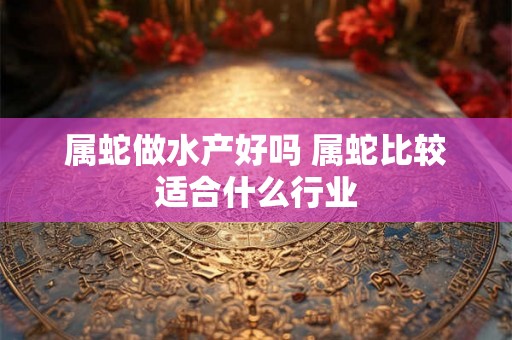 属蛇做水产好吗 属蛇比较适合什么行业