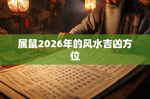 属鼠2026年的风水吉凶方位