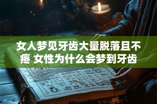 女人梦见牙齿大量脱落且不疼 女性为什么会梦到牙齿脱落但不疼痛 女人梦见牙齿大量脱落且不疼 女性为什么会梦到牙齿脱落但不疼痛