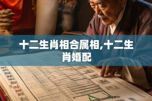 十二生肖相合属相,十二生肖婚配