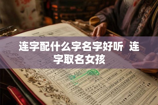 连字配什么字名字好听  连字取名女孩