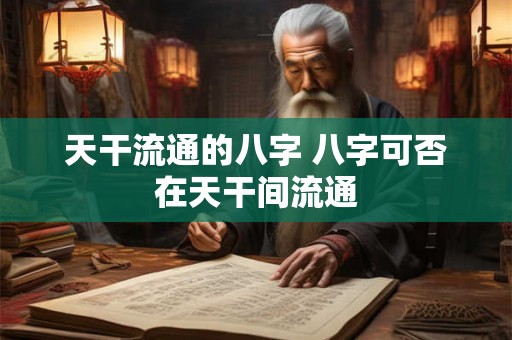 天干流通的八字 八字可否在天干间流通