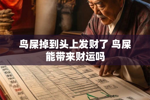鸟屎掉到头上发财了 鸟屎能带来财运吗
