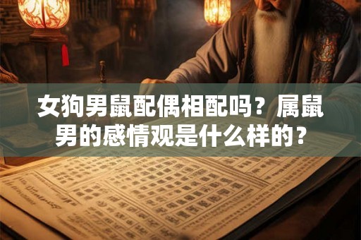 女狗男鼠配偶相配吗？属鼠男的感情观是什么样的？