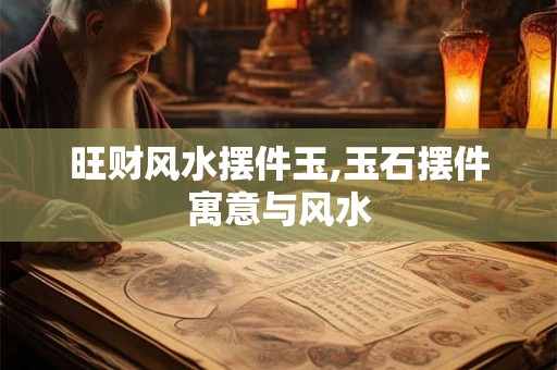 旺财风水摆件玉,玉石摆件寓意与风水