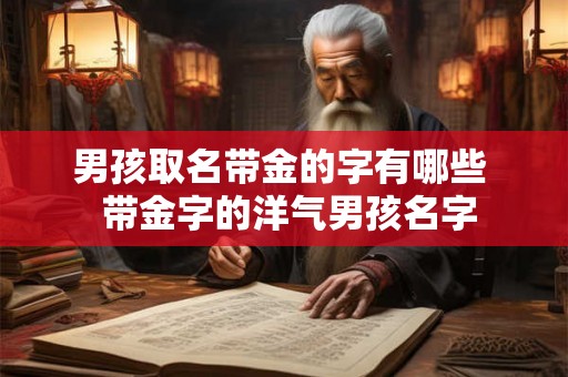 男孩取名带金的字有哪些  带金字的洋气男孩名字