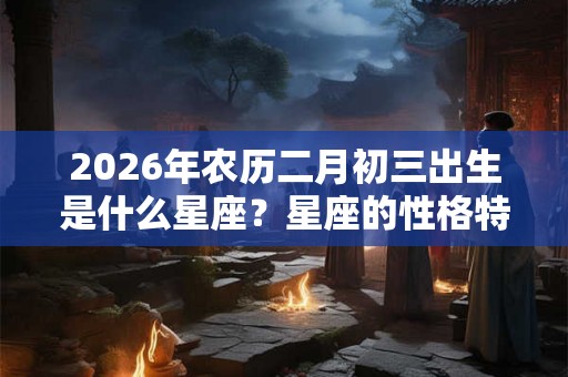 2026年农历二月初三出生是什么星座？星座的性格特点