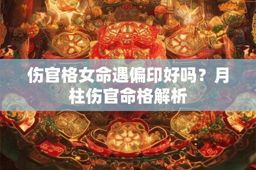 伤官格女命遇偏印好吗?月柱伤官命格解析 伤官格女命遇偏印好吗?月柱伤官命格解析