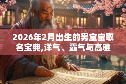 2026年2月出生的男宝宝取名宝典,洋气、霸气与高雅共赏