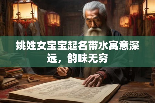 姚姓女宝宝起名带水寓意深远，韵味无穷