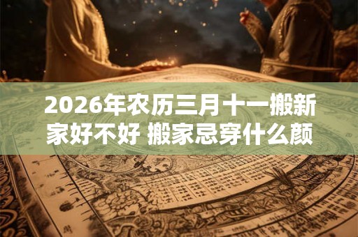2026年农历三月十一搬新家好不好 搬家忌穿什么颜色