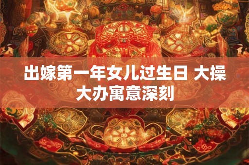出嫁第一年女儿过生日 大操大办寓意深刻