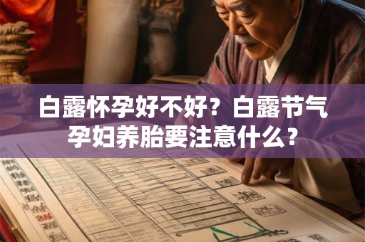 白露怀孕好不好？白露节气孕妇养胎要注意什么？