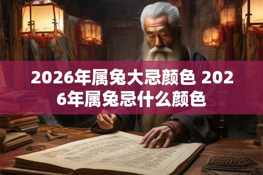 2026年属兔大忌颜色 2026年属兔忌什么颜色 2026年属兔大忌颜色 2026年属兔忌什么颜色