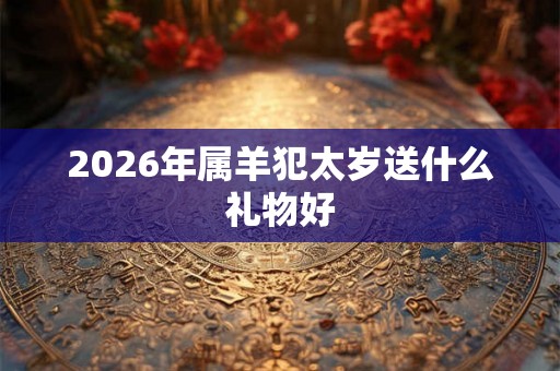 2026年属羊犯太岁送什么礼物好