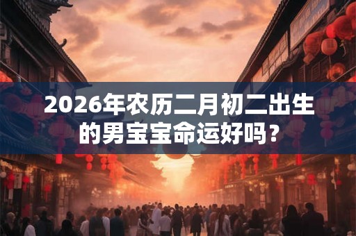 2026年农历二月初二出生的男宝宝命运好吗？