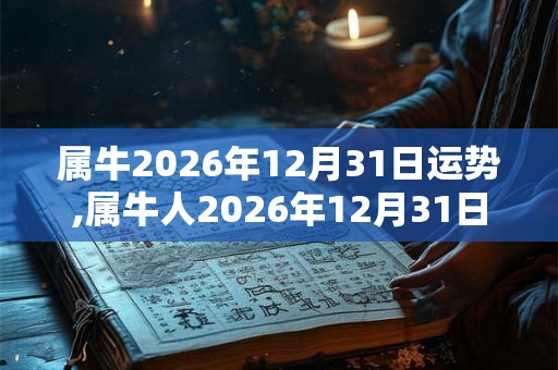 属牛2026年12月31日运势,属牛人2026年12月31日财运,生肖牛2026年12月31日运势 属牛2026年12月31日运势,属牛人2026年12月31日财运,生肖牛2026年12月31日运势