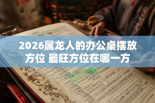2026属龙人的办公桌摆放方位 最旺方位在哪一方