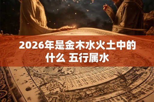 2026年是金木水火土中的什么 五行属水