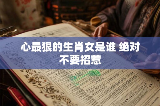 心最狠的生肖女是谁 绝对不要招惹