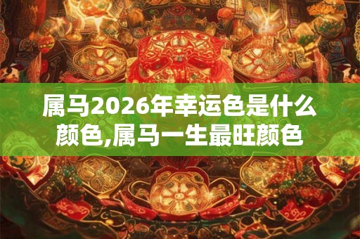 属马2026年幸运色是什么颜色,属马一生最旺颜色