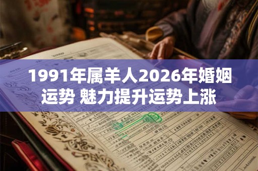 1991年属羊人2026年婚姻运势 魅力提升运势上涨 1991年属羊人2026年婚姻运势 魅力提升运势上涨