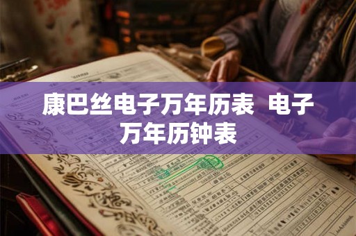 康巴丝电子万年历表  电子万年历钟表