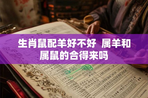 生肖鼠配羊好不好  属羊和属鼠的合得来吗
