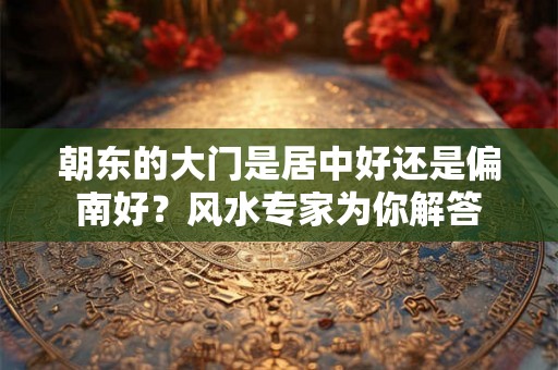 朝东的大门是居中好还是偏南好？风水专家为你解答