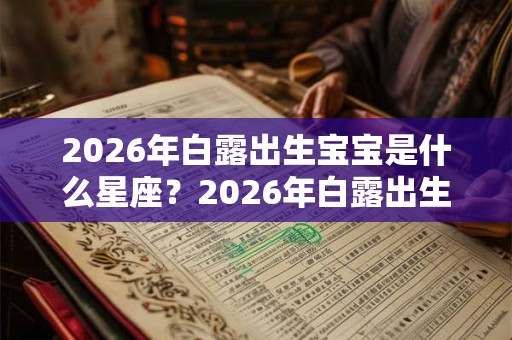 2026年白露出生宝宝是什么星座？2026年白露出生好不好？