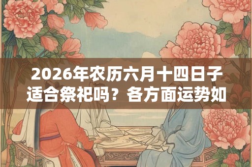 2026年农历六月十四日子适合祭祀吗？各方面运势如何？