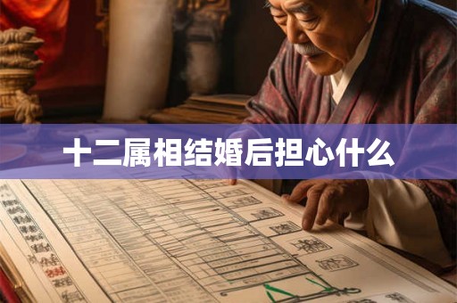 十二属相结婚后担心什么